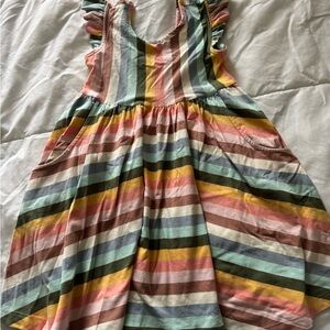 Hanna Andersson Girls' Multicolor Striped Pocket Play Dress size 110 (5)